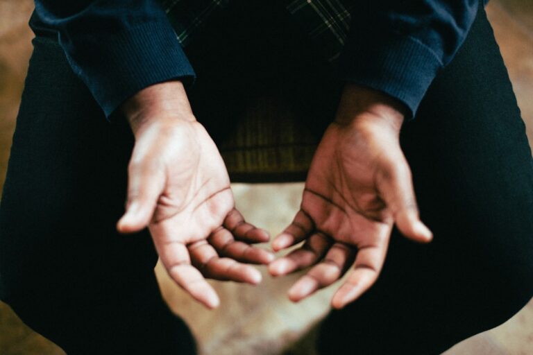 hope in his hands